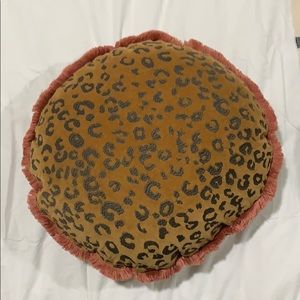 Leopard print pillow